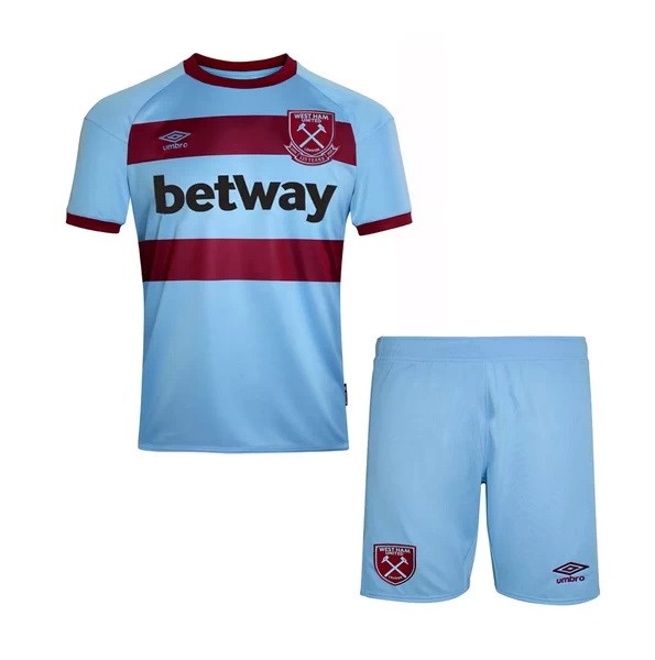 Camiseta West Ham United 2ª Kit Niños 2020 2021 Azul